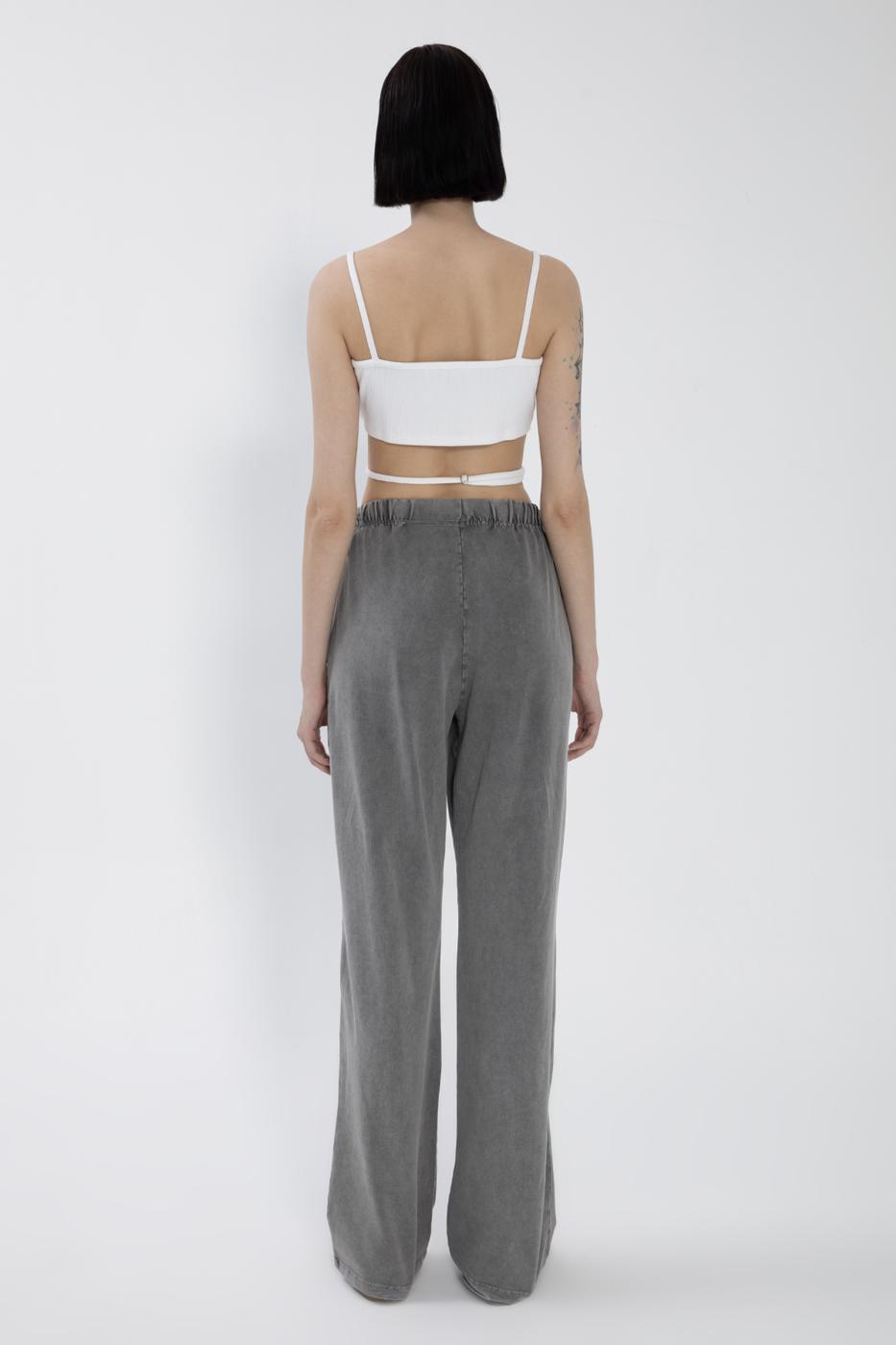 BSL Women Ripped Detailed Straight Leg Trousers - Massy