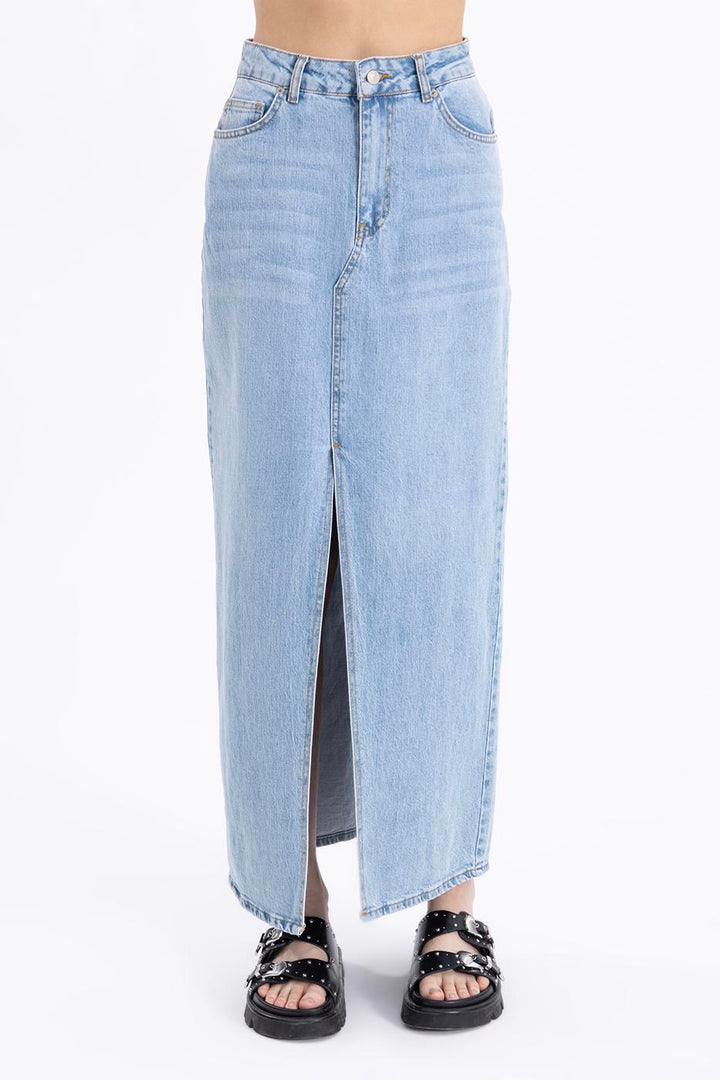 BSL Women Slitted Maxi Denim Skirt - Eastleigh