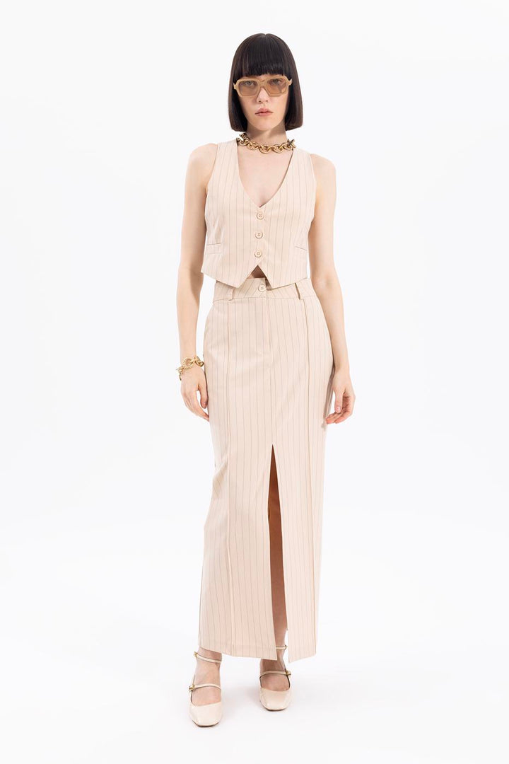 BSL Women Maxi Pencil Skirt with Slit  - Matosinhos