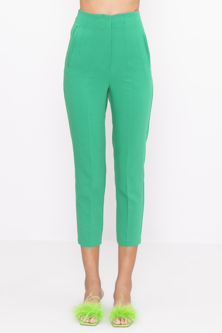 BSL Women High Waist Cigarette Pants - Coatepec Harinas