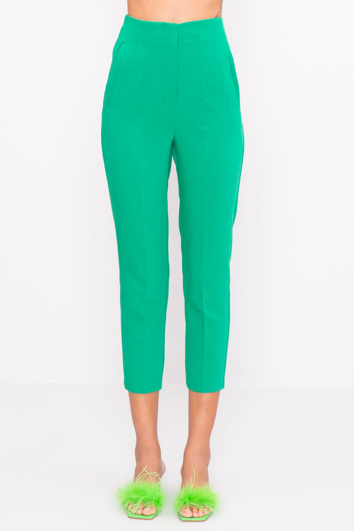 BSL Women High Waist Cigarette Pants - Coatepec Harinas