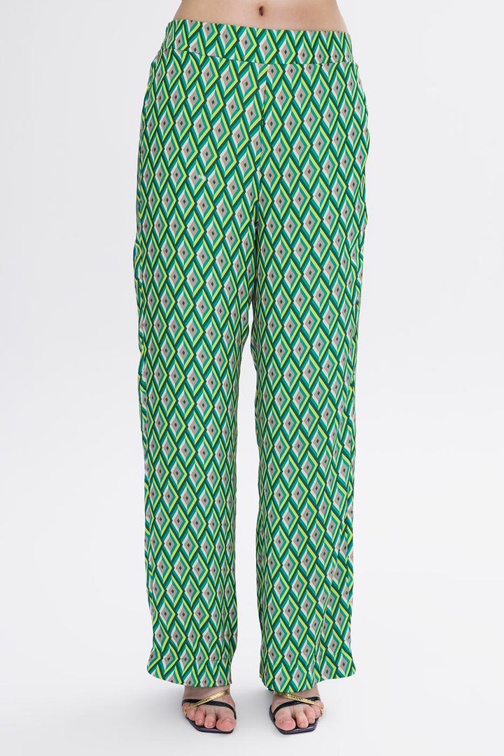 BSL Women High Waist Straight Cut Satin Trousers - Bistriţa