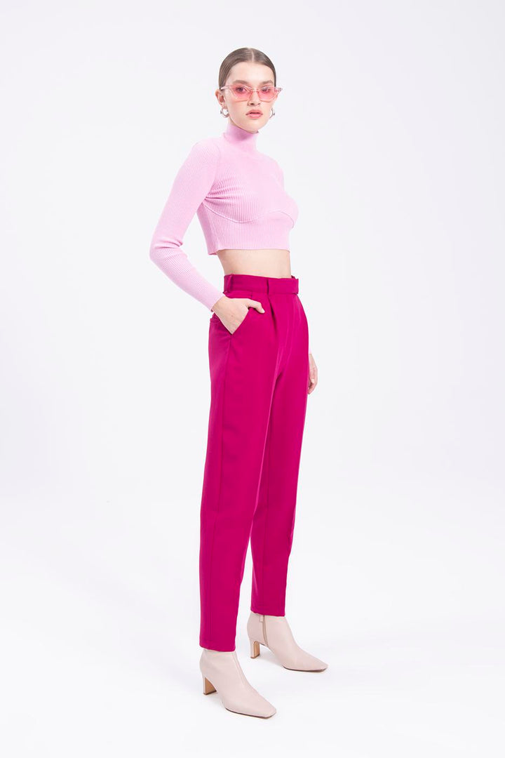 BSL Women High rise carrot pants - Lauderdale Lakes