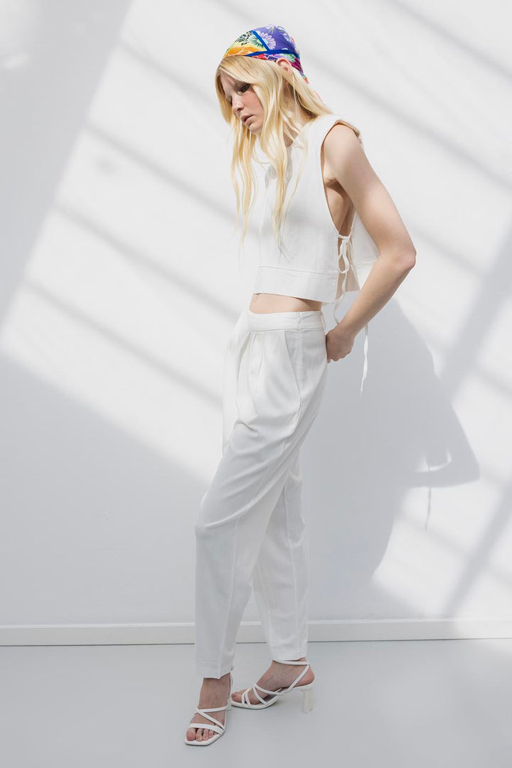 BSL Women High Waist Carrot Pants - Paraíso