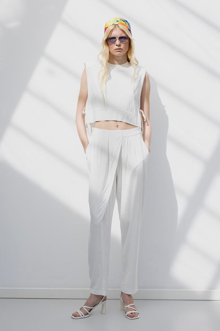 BSL Women High Waist Carrot Pants - Paraíso