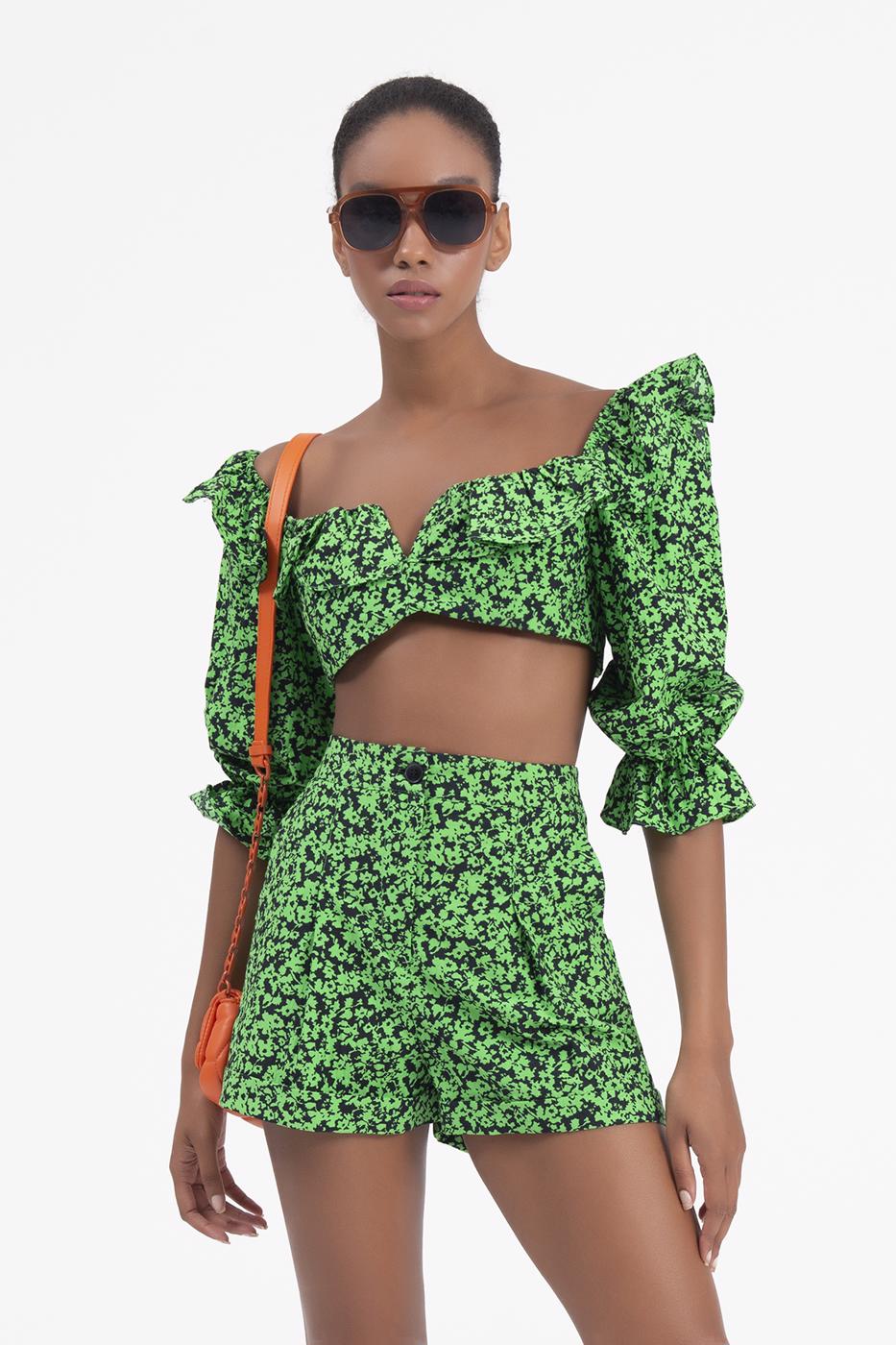 BSL Women High Waist Mini Short - Burgos