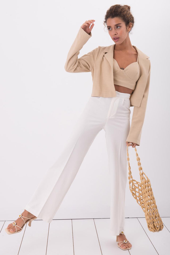 BSL Women High Waist Palazzo Pants - San Pedro