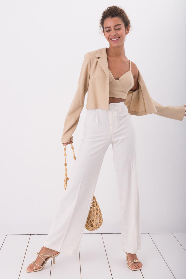 BSL Women High Waist Palazzo Pants - San Pedro