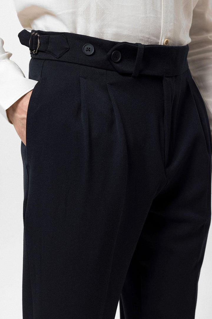 ANT High Waist Pleated Carrot Fit Men's Trousers - Catanzaro