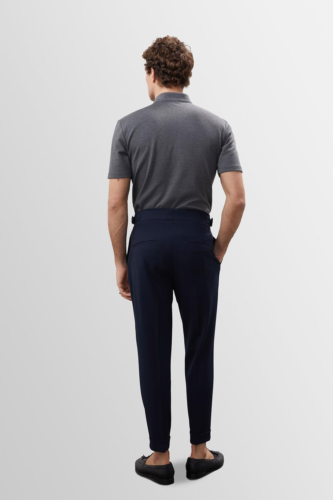 ANT High Waist Pleated Carrot Fit Men's Trousers - Catanzaro