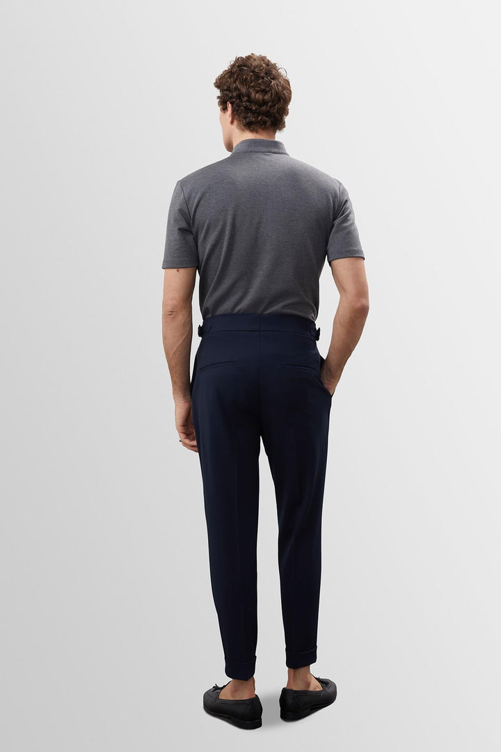 ANT High Waist Pleated Carrot Fit Men's Trousers - Catanzaro