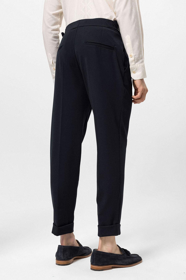 ANT High Waist Pleated Carrot Fit Men's Trousers - Catanzaro