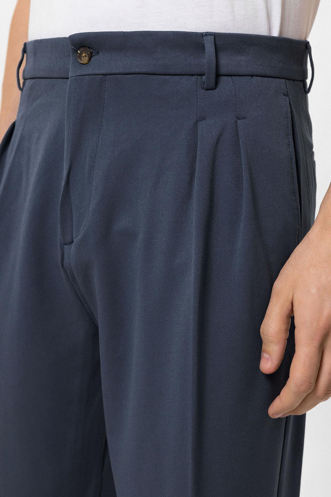 ANT High Waist Pleated Comfortable Fit Men's Trousers - Saint-Nazaire