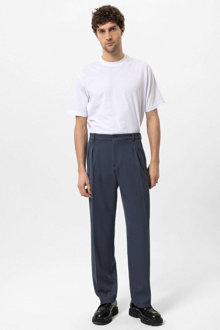 ANT High Waist Pleated Comfortable Fit Men's Trousers - Saint-Nazaire