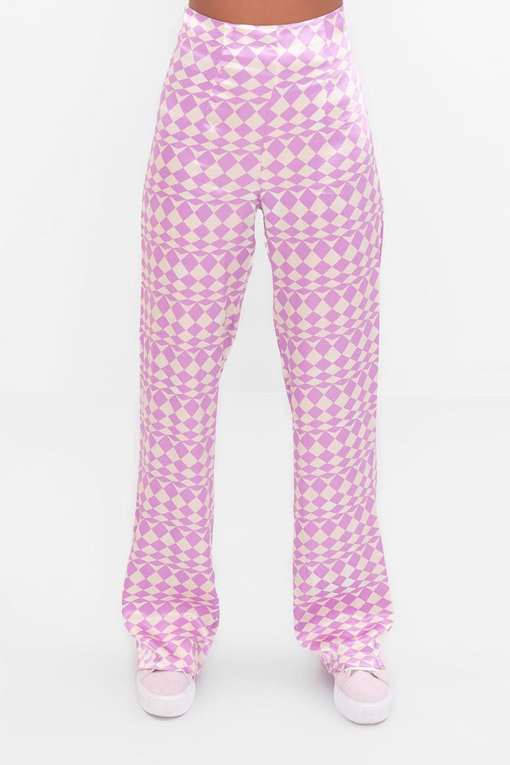 BSL Women High rise satin pants - Woburn