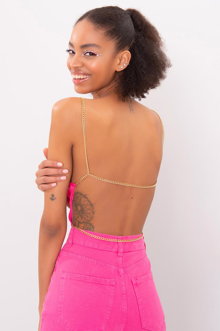BSL Women Chain detailed Crop Top - Hinckley