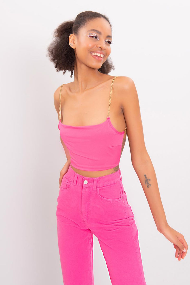 BSL Women Chain detailed Crop Top - Hinckley