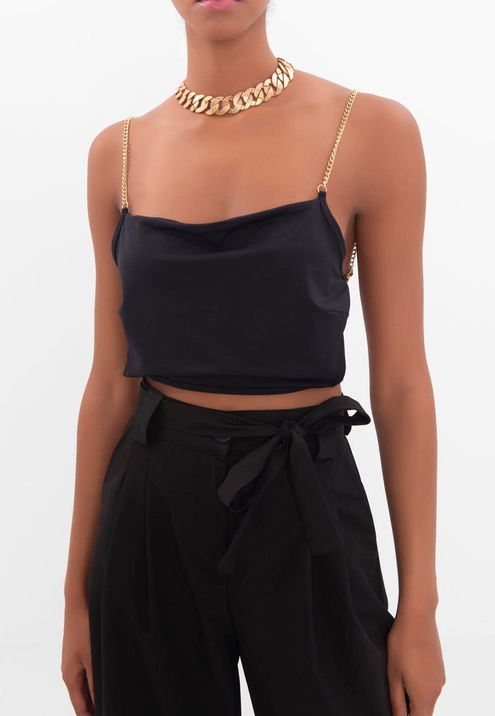 BSL Women Chain detailed Crop Top - Sindelfingen