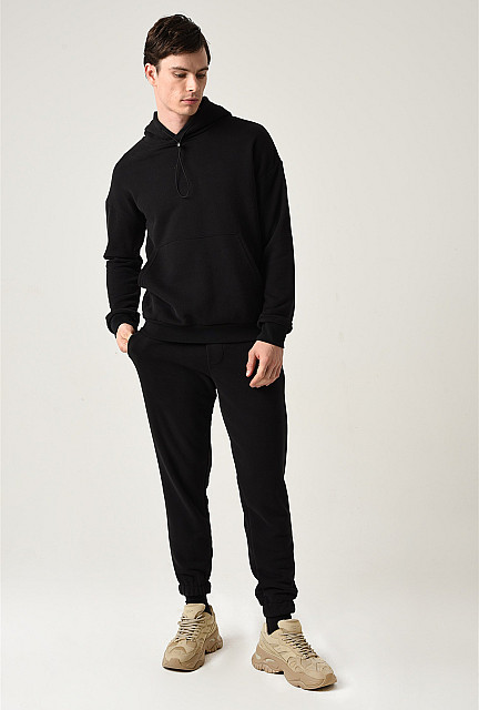 ANT Elastic Detailed Men's Sweatshirt Black - Loma Linda