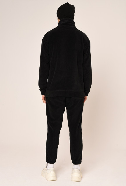 ANT Wool Blend Men's Sweatshirt Tracksuit Set Black - Plain Dealing