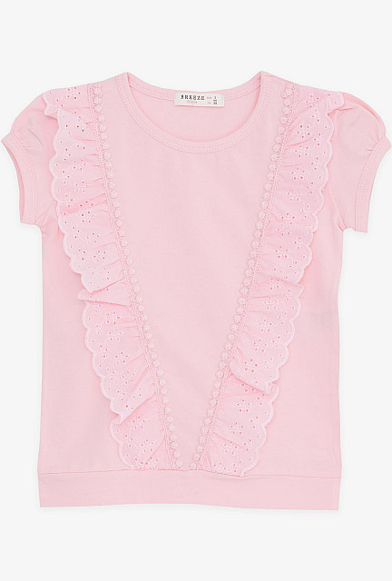 BRE Baby Girl T-Shirt Laced Pink - Taft