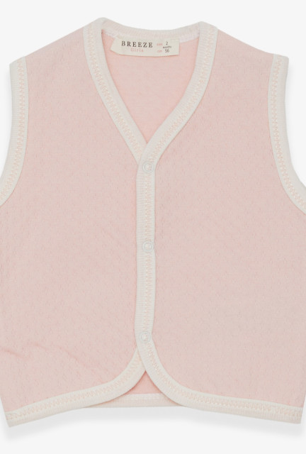 BRE Baby Girl Vest Snap Snap Salmon - Stamping Ground