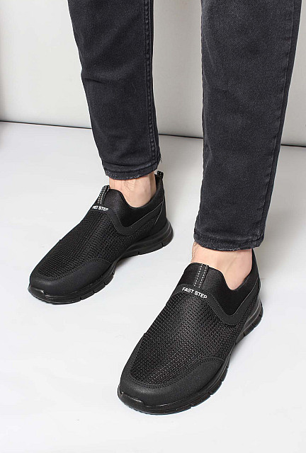 FST Men's Sneaker Shoes Black - Silver Grove