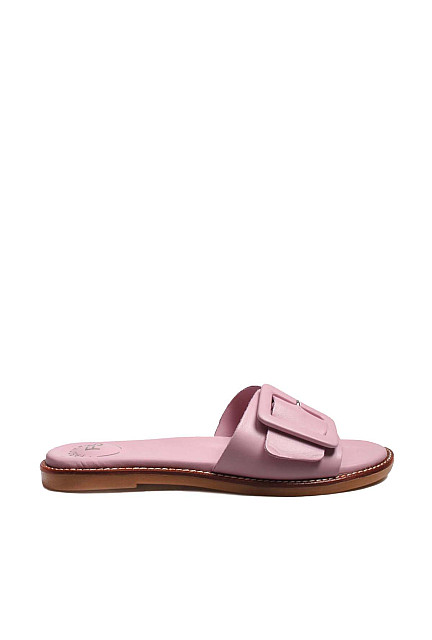 FST Genuine Leather Women's Classic Slippers Lilac - East Grand Forks
