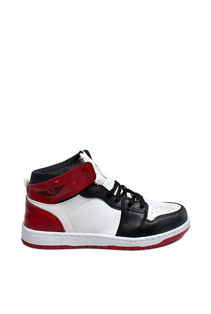 FST Unisex Sneaker Shoes White Black Red - Vanceburg