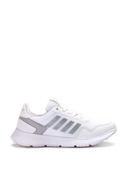 FST Unisex Sneaker Shoes White Silver - Mott