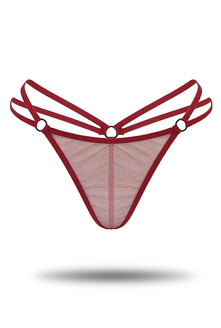IFO Special Design Thong Panties Claret Red - Spring Mill