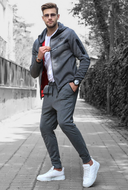 MDX Anthracite Hoodie Jogger Tracksuit Anthracite - Waconia
