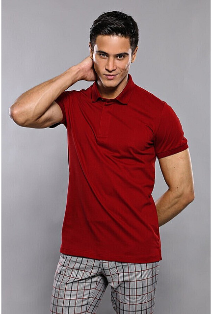 WSS Basic Claret Red Polo T-Shirt | Wessi