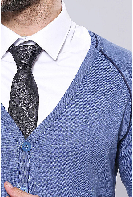WSS Blue Cotton Knitwear - Evergreen