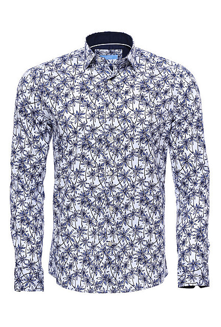 WSS Floral Patterned Long Sleeve Shirt | Wessi