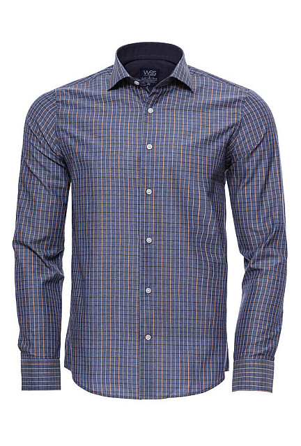 WSS Casual Gray Plaid Shirt | Wessi