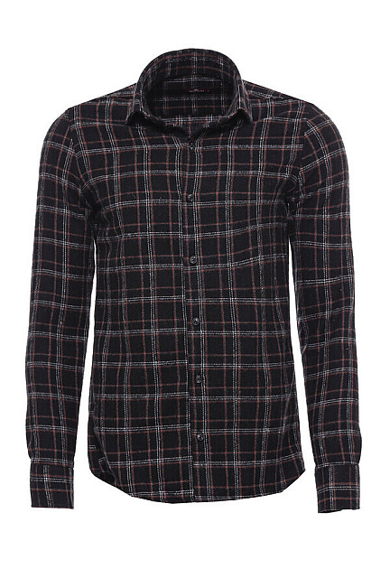 WSS Black Plaid Lumberjack Shirt