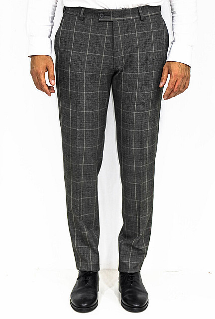 Black & Grey Checkered Flannel Pants For Men - Bombay Trooper-hanic.com.vn