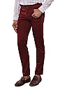 WSS Plain Claret Red Trousers | Wessi