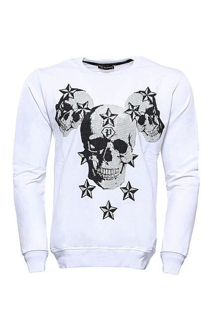 WSS White Skulls Printed Sweatshirt - Sonora